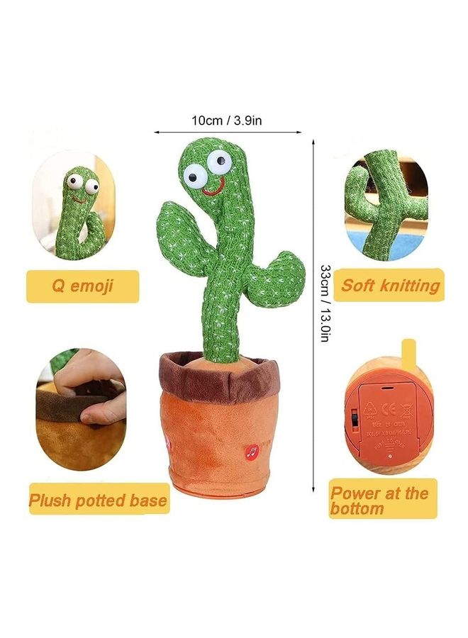Cactus Plush Stuffed Toy With Music