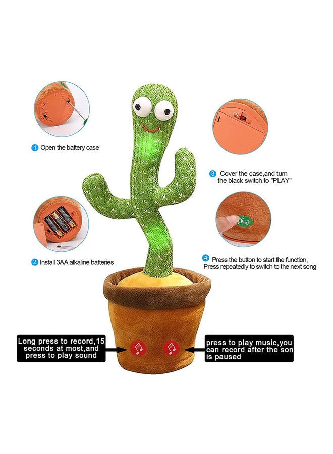 Cactus Plush Stuffed Toy With Music