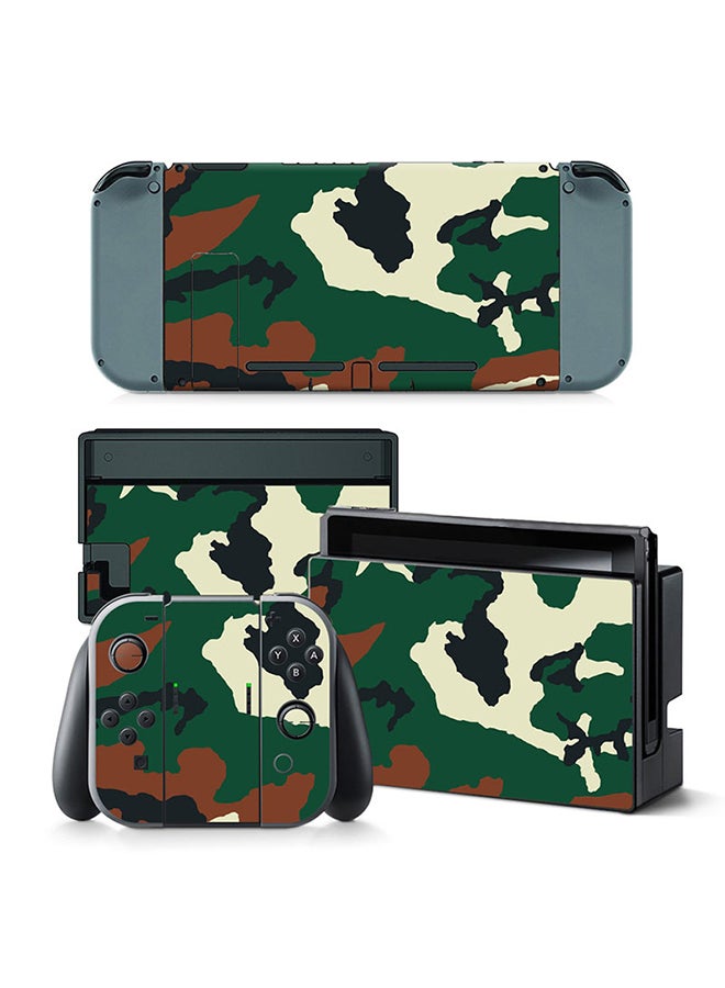 Console and Controller Decal Sticker Set For Nintendo Switch Camouflage