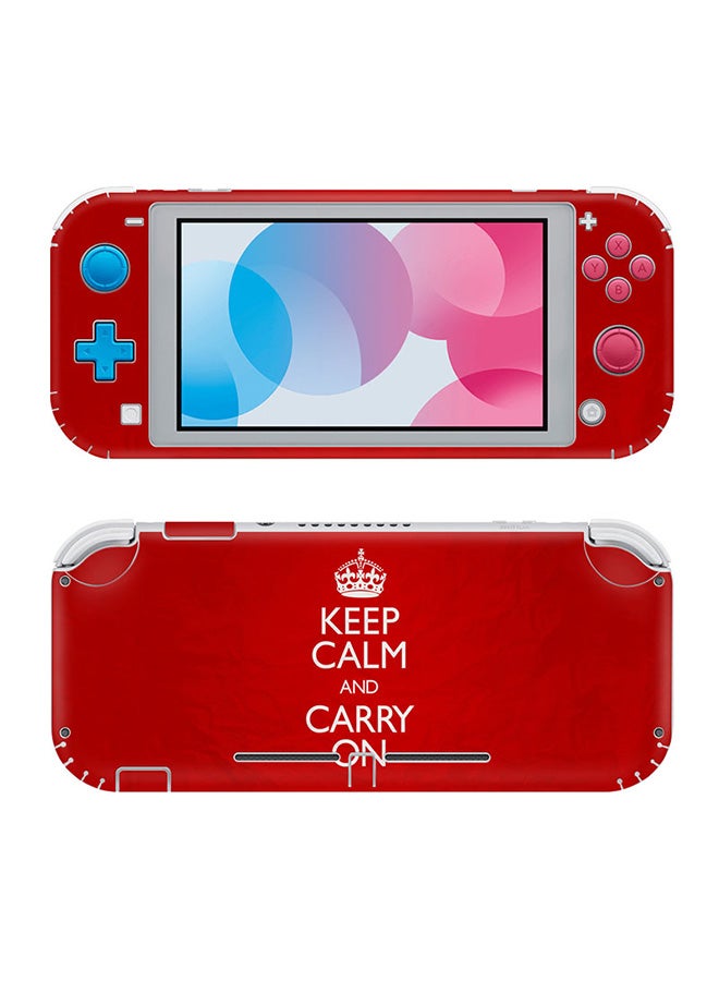 Console and Controller Decal Sticker Set For Nintendo Switch Lite Keep Calm