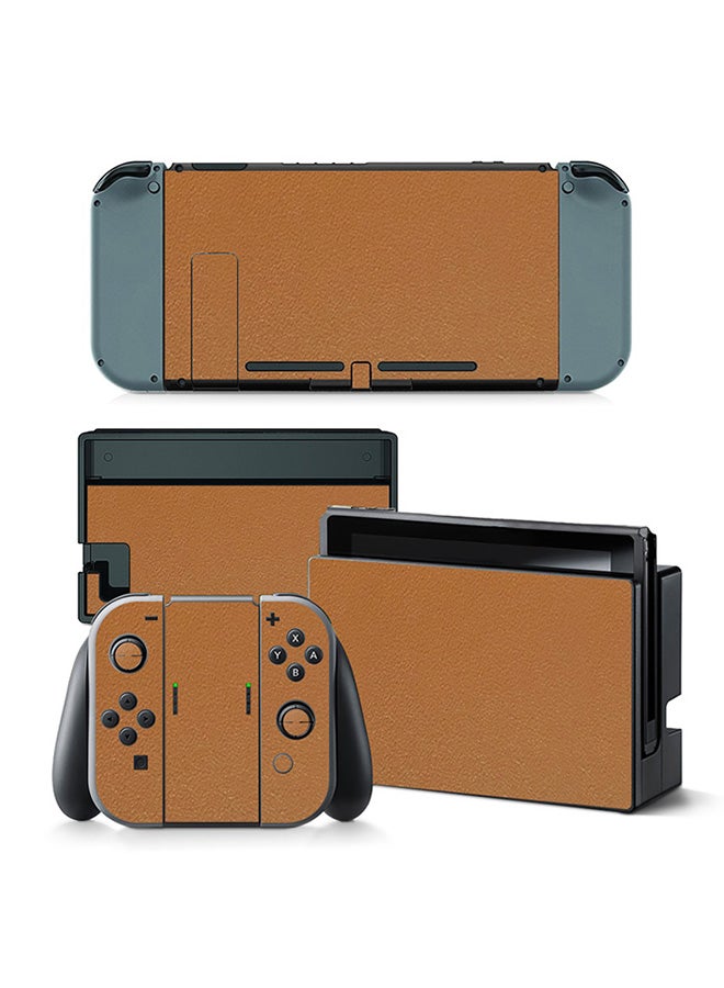 Console and Controller Decal Sticker Set For Nintendo Switch PU Leather