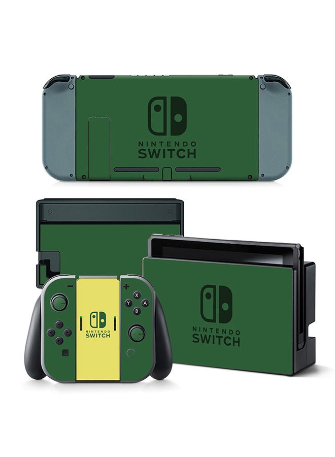 Console and Controller Decal Sticker Set For Nintendo Switch Green