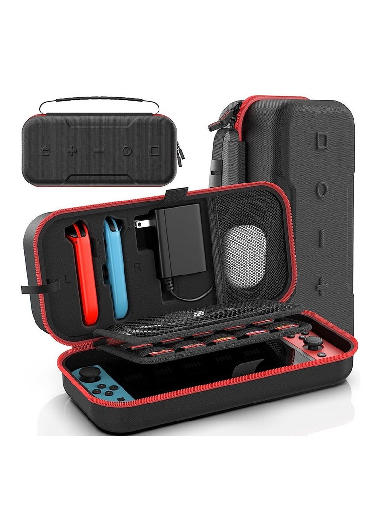 For Switch Carrying Case Compatible with Nintendo Switch Red