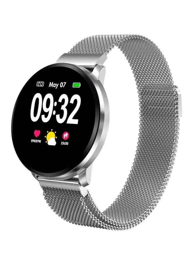 150.0 mAh CF68 Heart Rated Smart Watch Silver