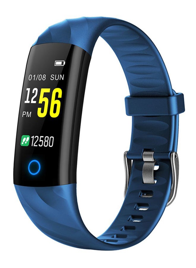 Blood Pressure Monitor Smart Fitness Tracker Blue/Black