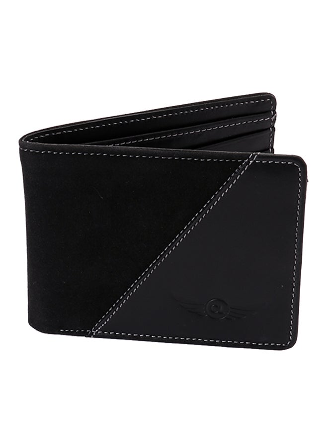 Genuine Leather Wallet Black / Black