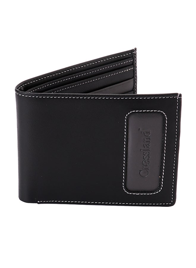 Genuine Leather Wallet Black / Grey
