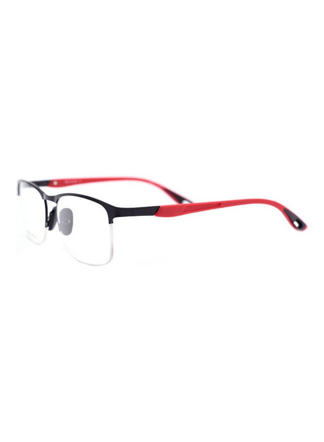 Rectangular Semi-Rimless Eyeglasses Frame