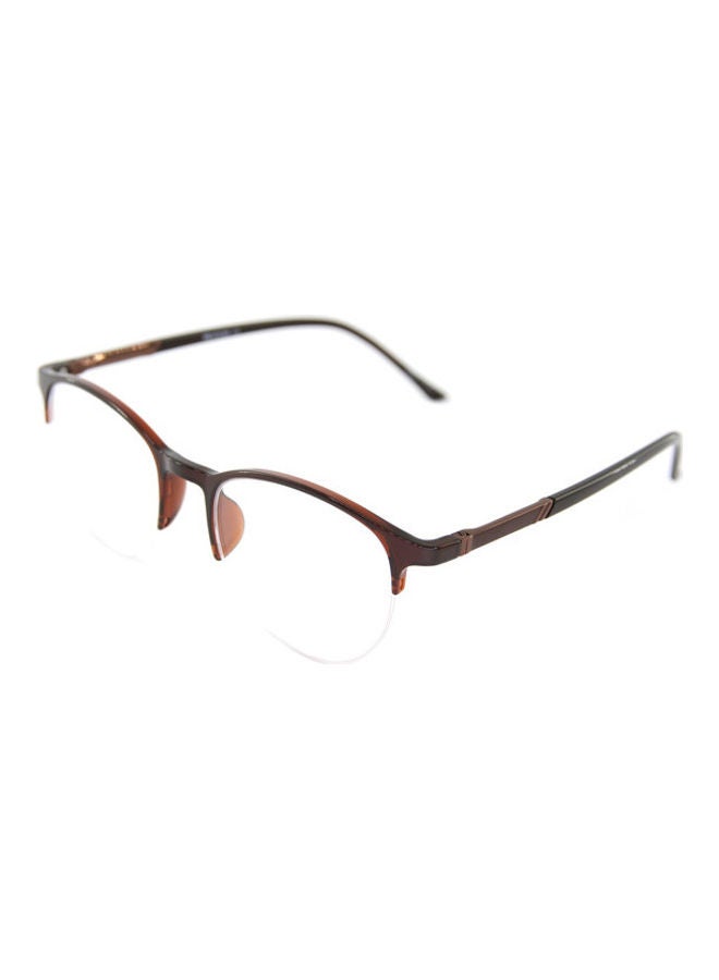 Eyeglass Round Semi-Rimless Frame Stylish Design