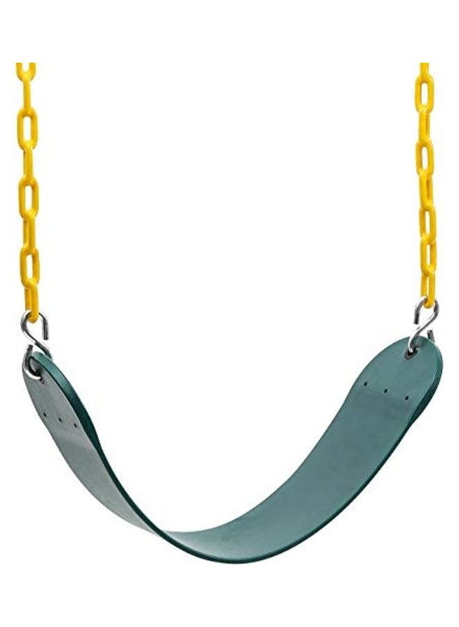 2-Piece Swing Seat Heavy Duty and Chain Accessories Replacement with Snap Hooks, Support