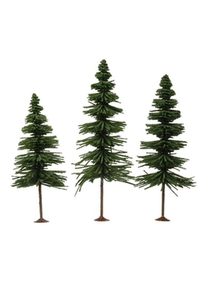 Pack Of 3 Conifer Trees Miniature Scenery Set 32203 10inch