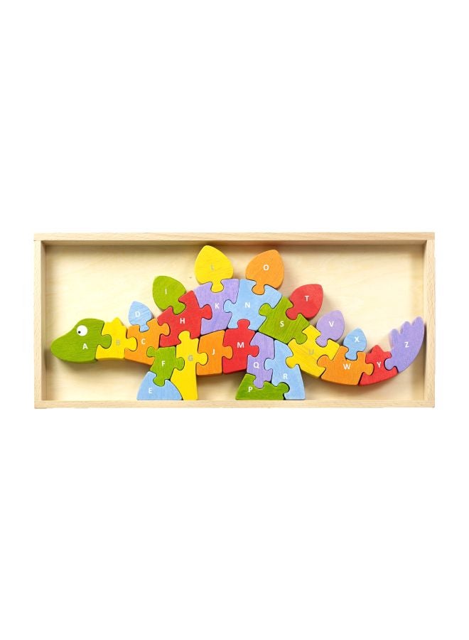 26-Piece Dinosaur A To Z Wooden Jigsaw Puzzle Set i1204