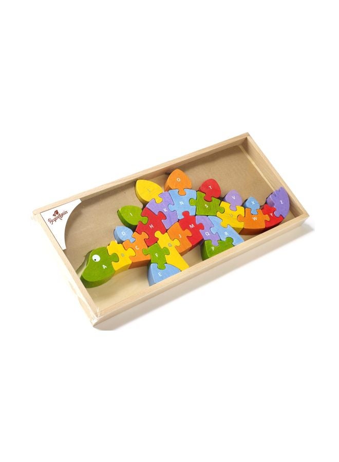 26-Piece Dinosaur A To Z Wooden Jigsaw Puzzle Set i1204