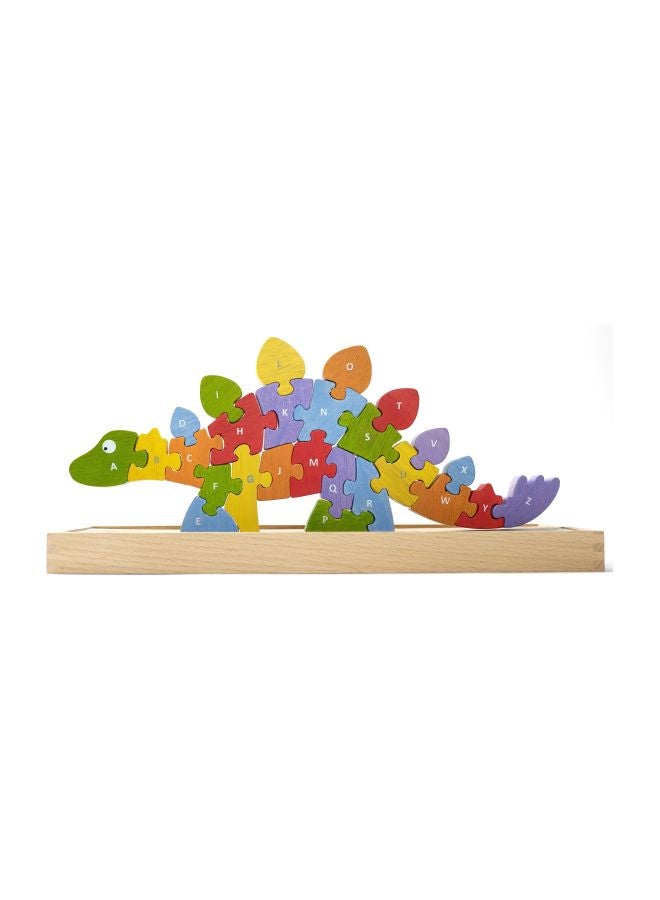 26-Piece Dinosaur A To Z Wooden Jigsaw Puzzle Set i1204