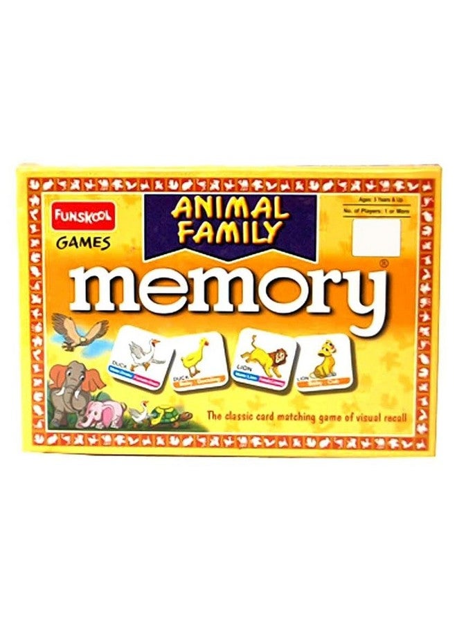 Games Memory Animal Family Educational Matching Picture Game For Children Kids & Family 1 4 Players 5 & Above