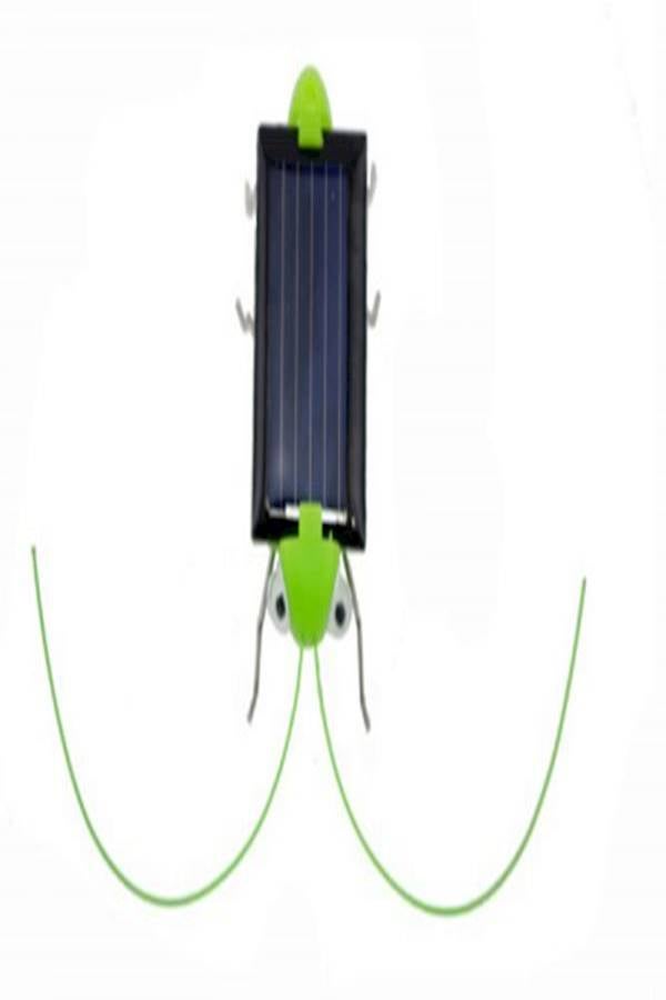 Solar Powered Grasshopper Toy Gadget