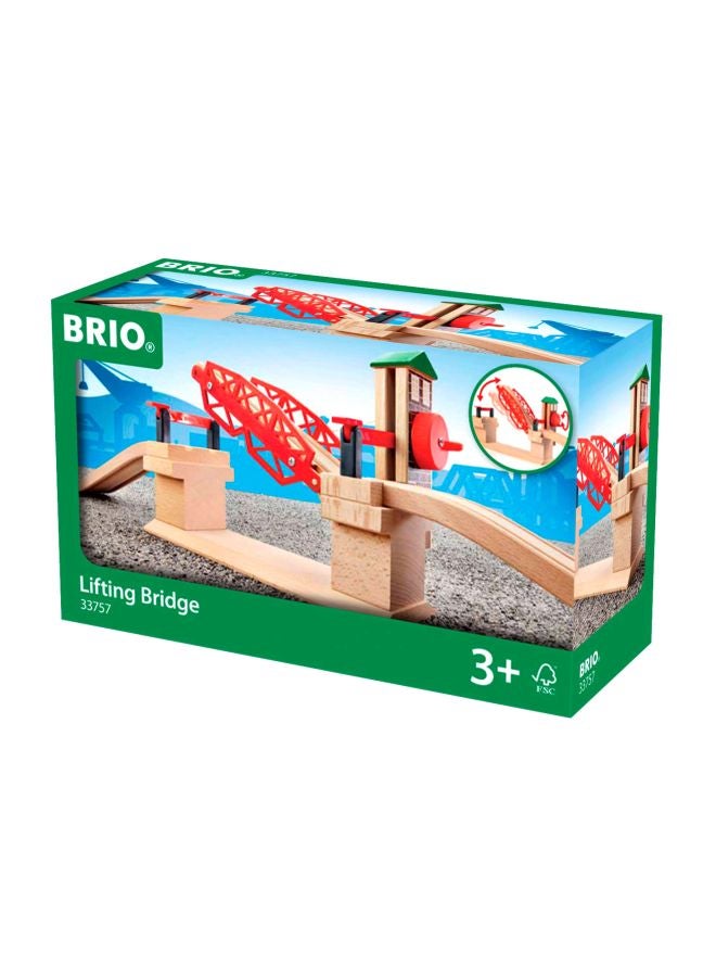 3-Piece Wooden Lifting Bridge Set 33757 Multicolour