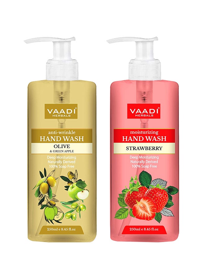 Pack Of 2 Olive And Strawberry Handwash 250ml