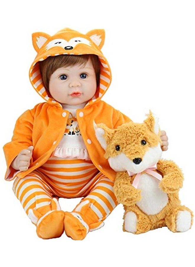 Reborn Baby Doll with Fox Set