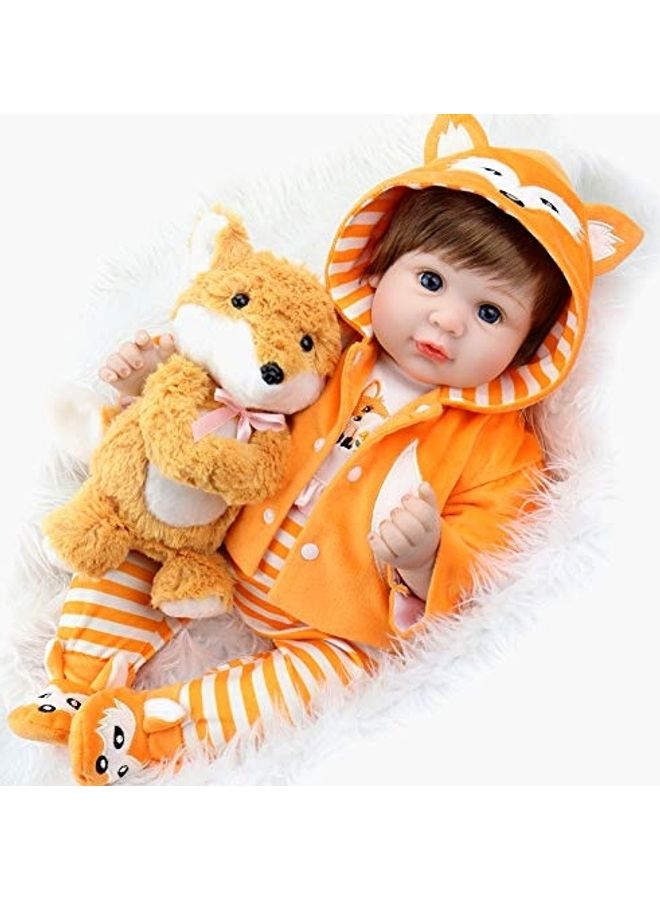 Reborn Baby Doll with Fox Set