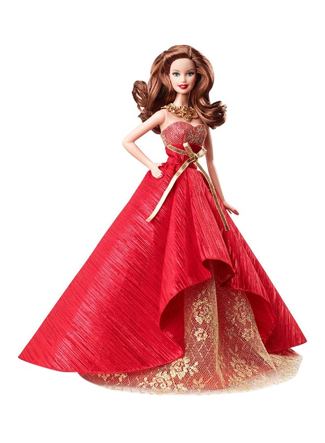 Brunette Holiday Doll Collector 2014