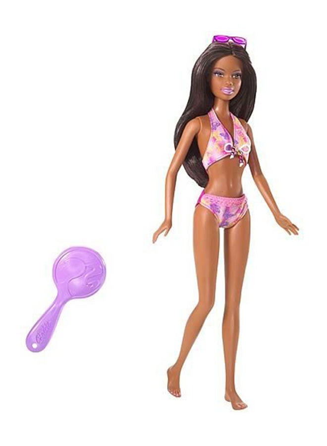 Beach Party Doll With Swim Suit And Hair Brush