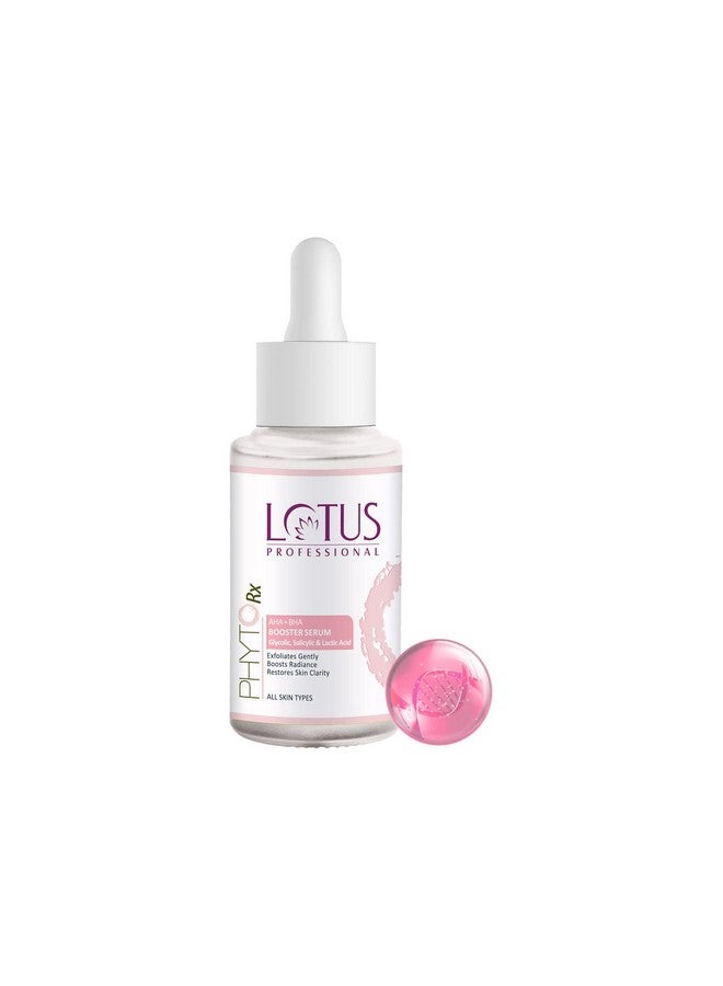 Phytorx Aha+Bha Booster Serum With Glycolic Acid Salicylic Acid & Lactic Acid Gentle Exfoliator Clarifies Skin 30Ml