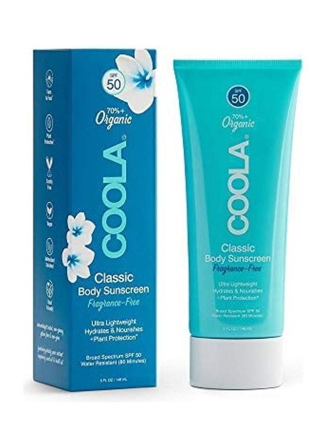 Organic Sunscreen & Sunblock Body Lotion Clear