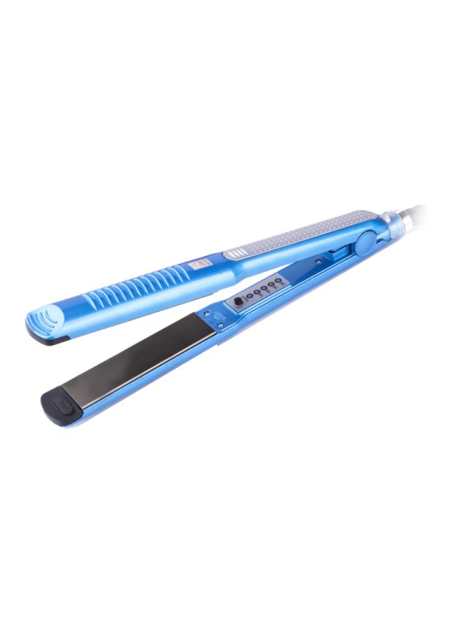3-In-1 Hair Styling Flat Irons Blue/Silver/Black 29cm