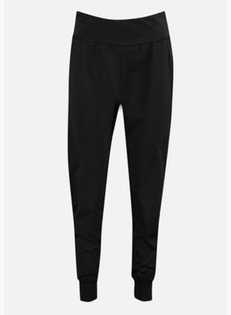 Black Comfortable Cut Sports Trousers