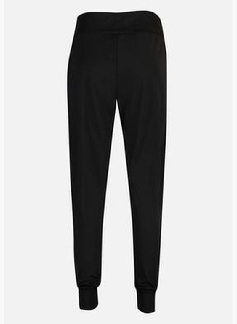 Black Comfortable Cut Sports Trousers