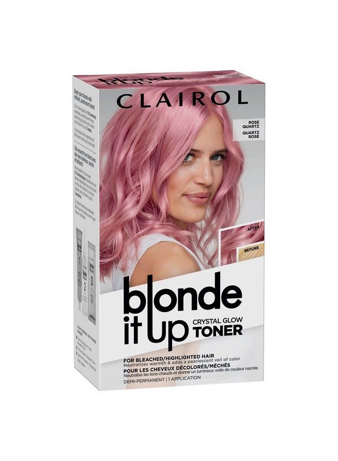 Blonde It Up Crystal Glow Toners Demipermanent Hair Dye Rose Quartz Hair Color Pack Of 1