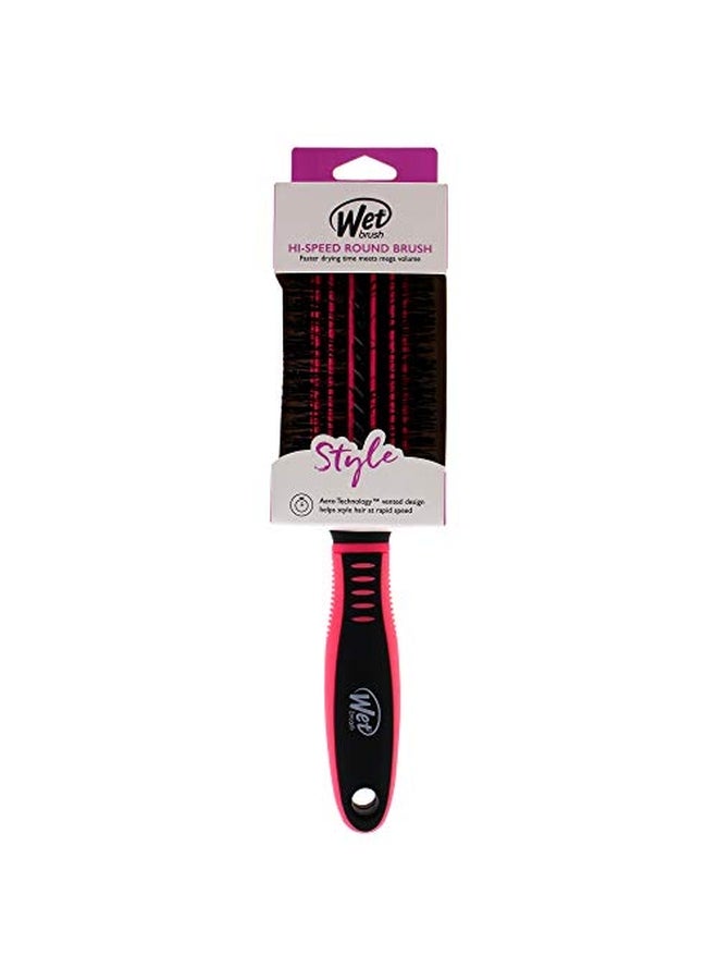 Squirt Hair Brush with Heat Resistant Nylon Bristles Black/Pink