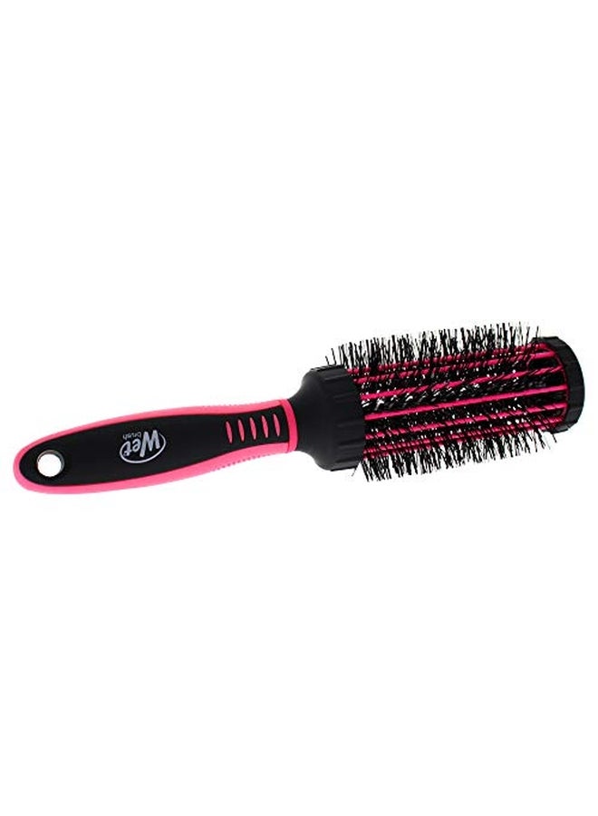 Squirt Hair Brush with Heat Resistant Nylon Bristles Black/Pink
