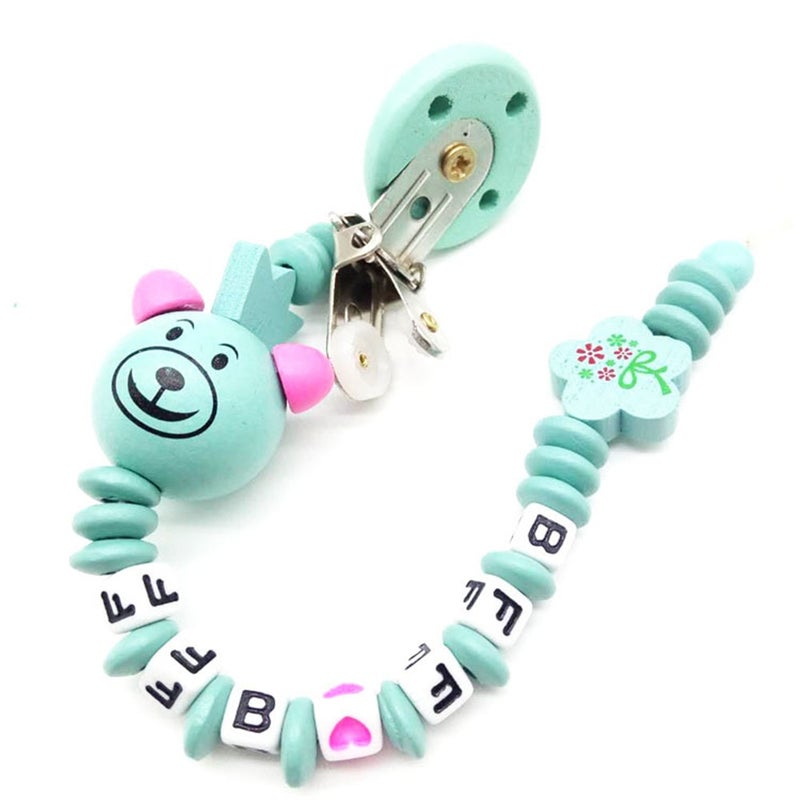 Letter Beads String Cute Baby Pacifier Chain