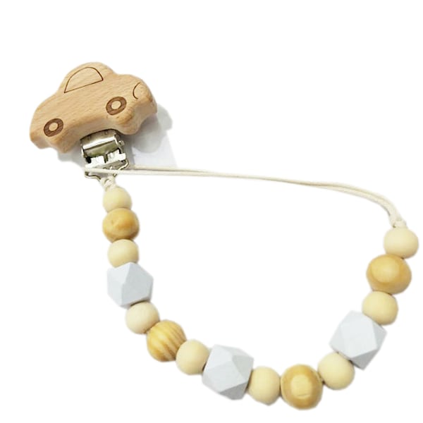 Colorblock Beads Anti Fall Pacifier Chain
