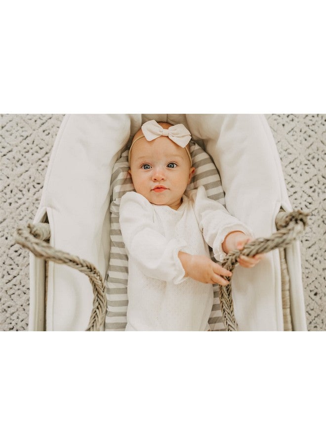 3 Fitted Bassinet Sheets Gray Set Baby Girlboy 100% Oekotex Cotton Gender Neutral Chevron Polka Dot Stripe Universal Fit Cradlemoses Basket Hourglass Oval Rectangle Mattress Sheet