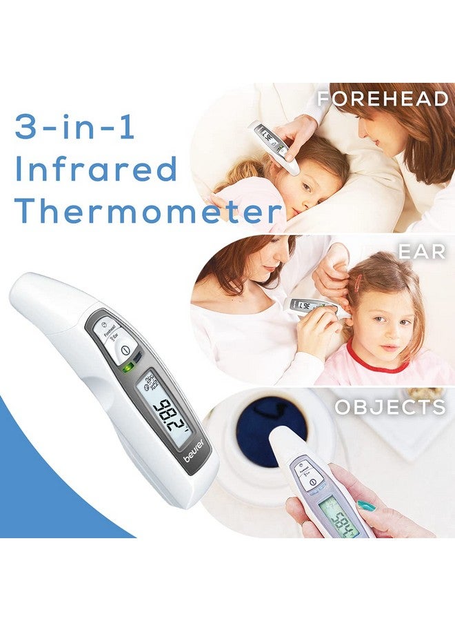Ft65 Multifunction Infrared Thermometer 3In1 Infrared Thermometer For Adults And Kids Adult Forehead Mode Child Forehead Mode Ear Mode And Surface Mode Color Changing Fever Indicator
