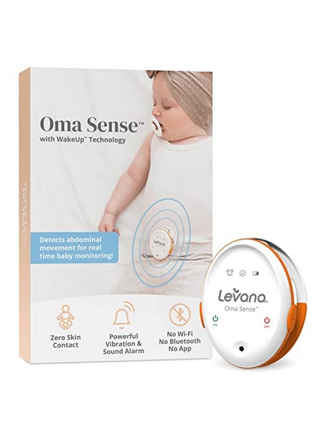 Oma Sense Baby Abdominal Movement Monitor Baby Sleep Monitor With Wakeup Technology Rousing Vibrations Audio & Lights Stimulates Baby & Alerts Parents Safety Baby Essentials For Newborn