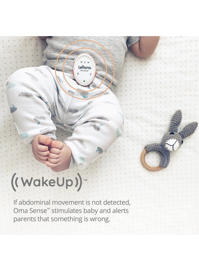 Oma Sense Baby Abdominal Movement Monitor Baby Sleep Monitor With Wakeup Technology Rousing Vibrations Audio & Lights Stimulates Baby & Alerts Parents Safety Baby Essentials For Newborn
