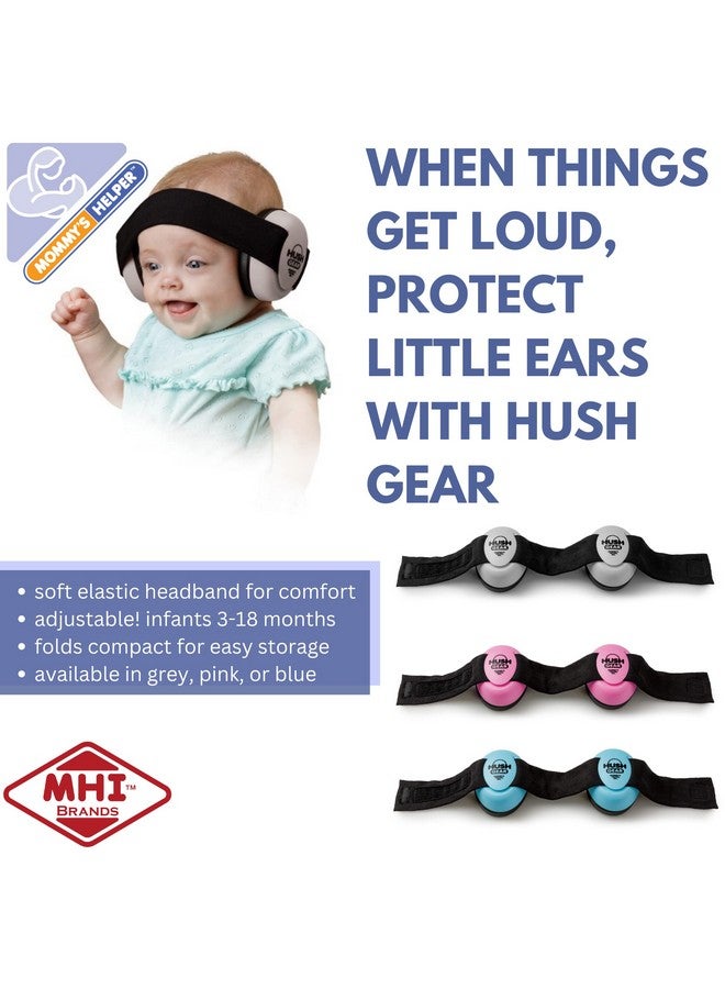 Hush Gear Noise Cancelling Headphones For Infants Ear Protection Pink