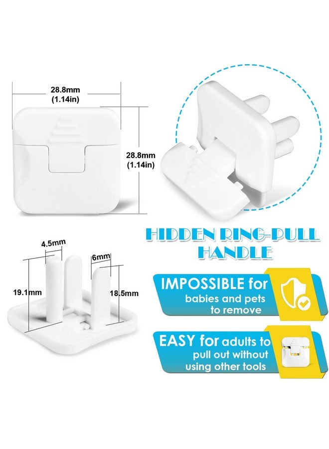 Outlet Covers Babepai 38Pack White Child Proof Electrical Protector Safety Improved Baby Safety Plug Covers