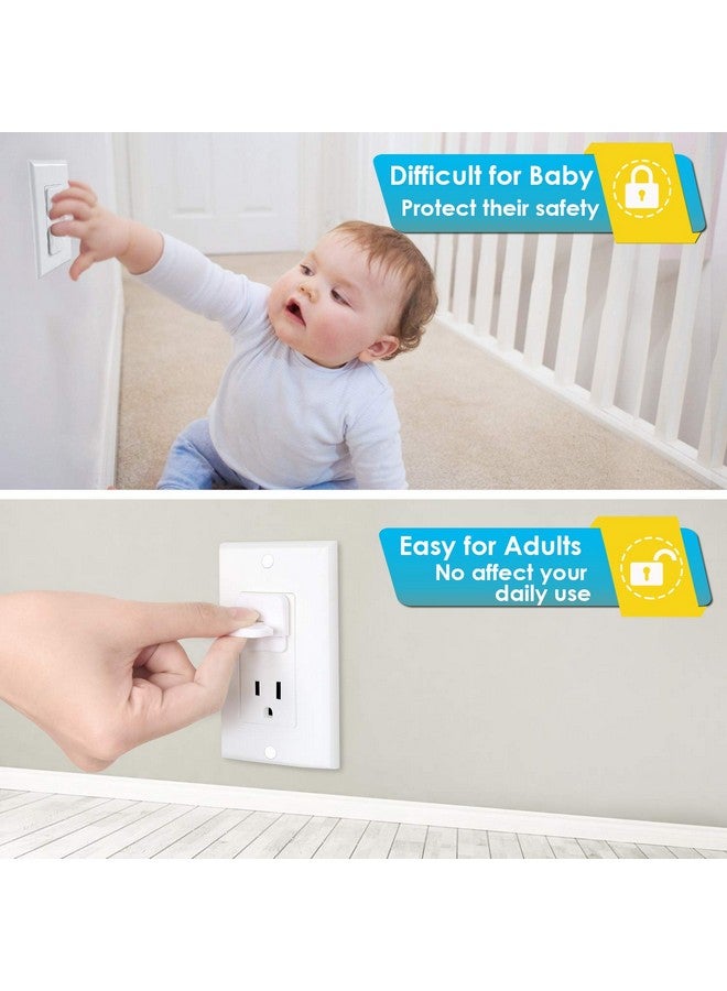 Outlet Covers Babepai 38Pack White Child Proof Electrical Protector Safety Improved Baby Safety Plug Covers