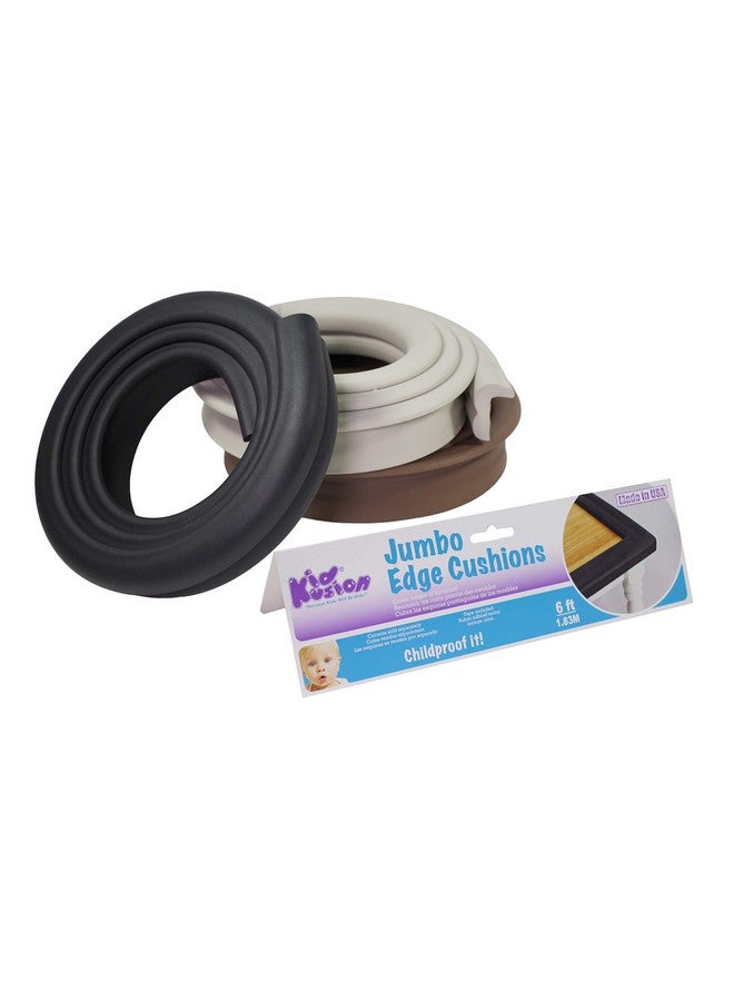 Jumbo Edge Cushion Black 72 Inch (Pack Of 1)