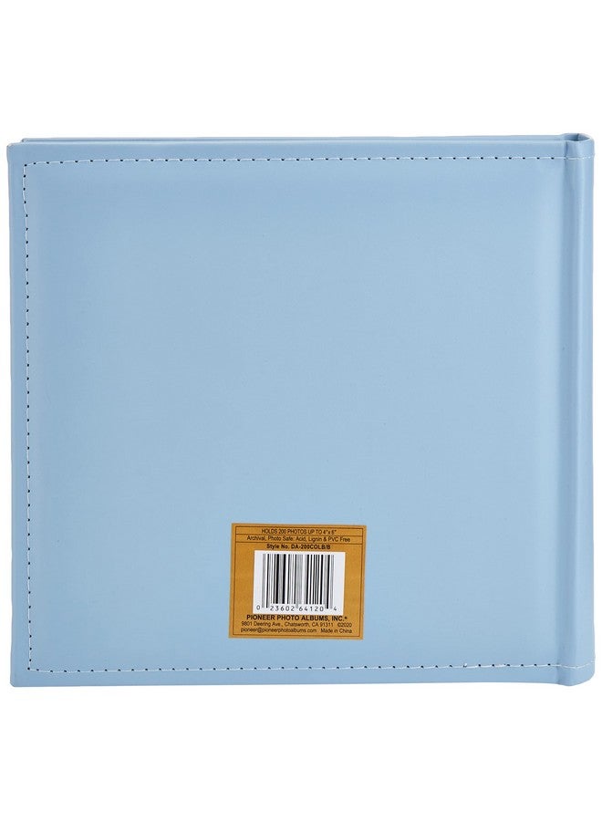 Da200Colbb 200Pocket Embossed Baby Leatherette Frame Cover Album For 4 By 6Inch Prints Blue