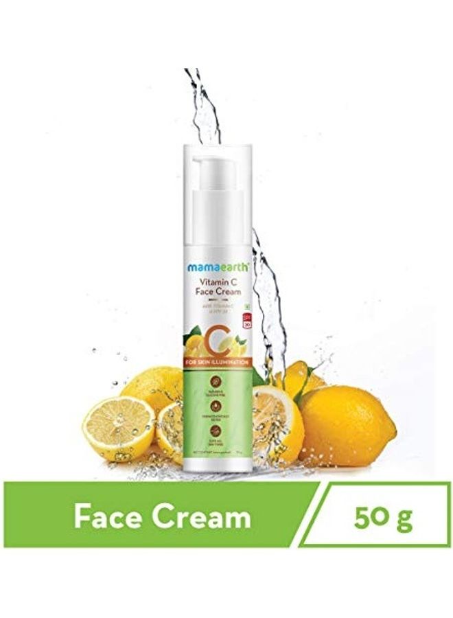 Face Cream with Vitamin C For Skin Illumination Multicolour 50grams