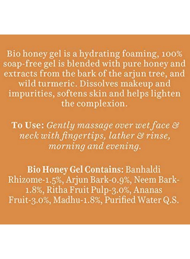 Bio Honey Gel Refreshing Foaming Face Wash 150Ml/ 5.07 Oz. I All Skin Type I Enriched With Honey Powerful Cleanser Brightens Complexion Boosts Skin Tone