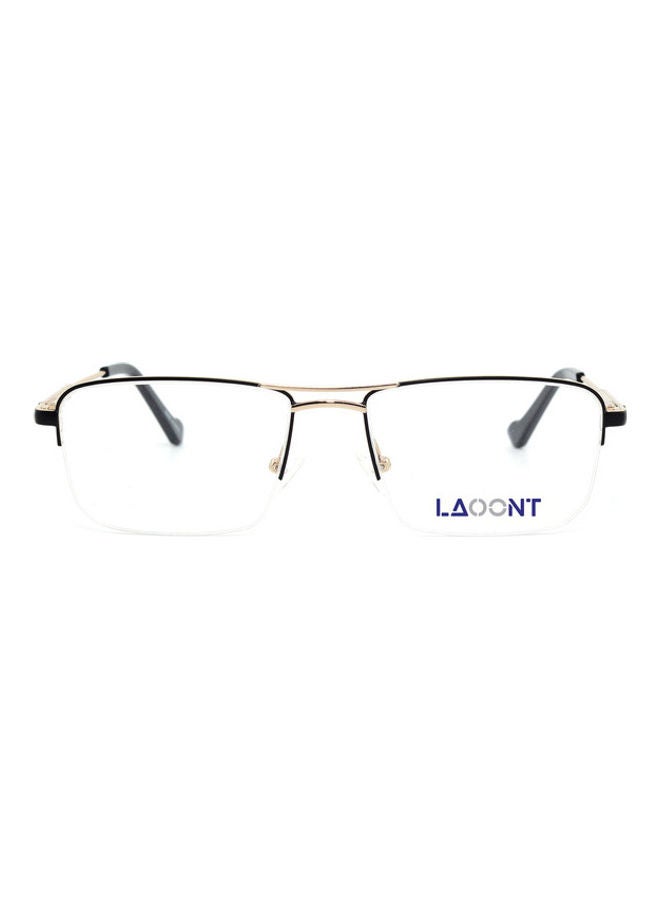 Men's Eyeglass Rectangular Semi Rimless Frame