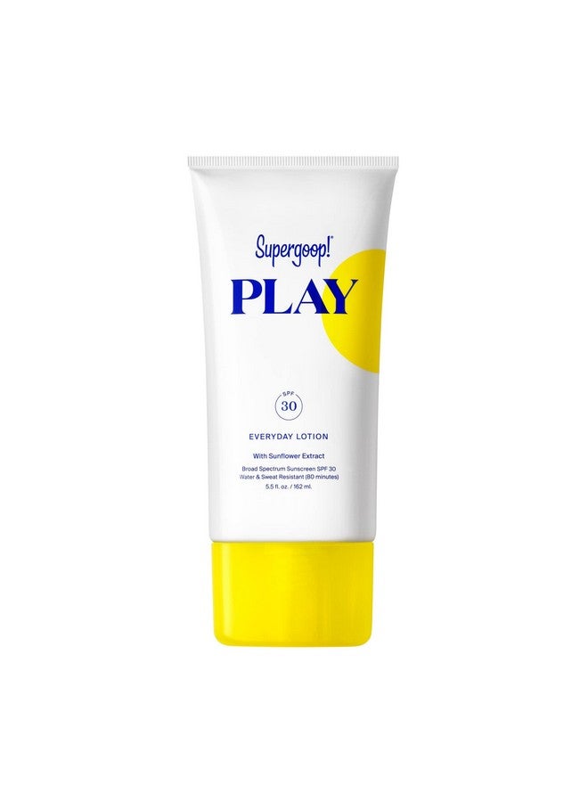 Play Everyday Spf 30 Lotion 5.5 Oz Broad Spectrum Sunscreen For Sensitive Skin Water & Sweat Resistant Body & Face Sunscreen Clean Ingredients Great For Active Days