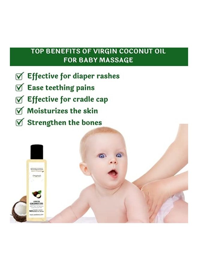 2-Pack Extra Virgin Olive and Virgin-Coconut Oil Beige 2 x 120ml